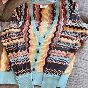 Missoni Multicolor Zigzag Cardigan